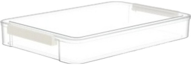 몽구밍 서류철 투명 보관함 소형, 혼합색상, 1단