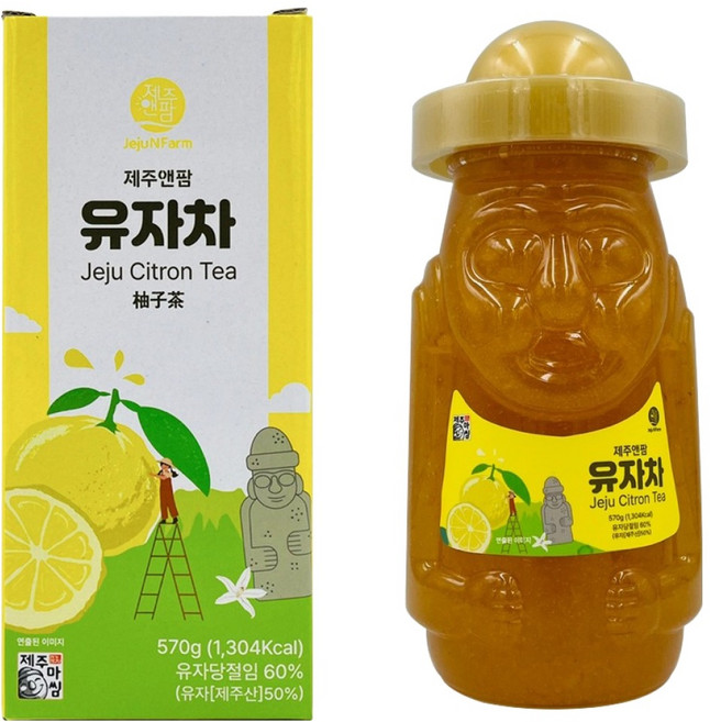 제주앤팜 유자차, 570g, 1개, 1개입