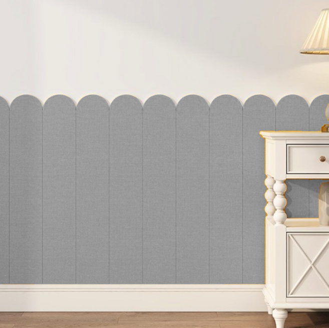 올리웰 접착형 충돌방지 인테리어 벽장식 시트지 6p, 회색