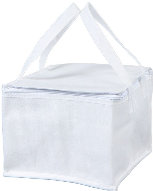 쿠미핸즈 케이크 배달 음식 보온 보냉 가방, 화이트, 1개