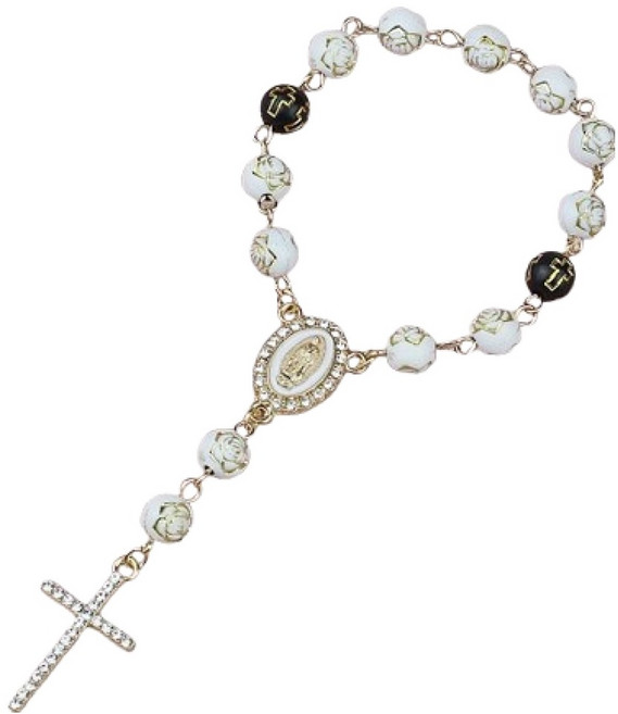 바이데 멋진 묵주팔찌, 골드, 1개