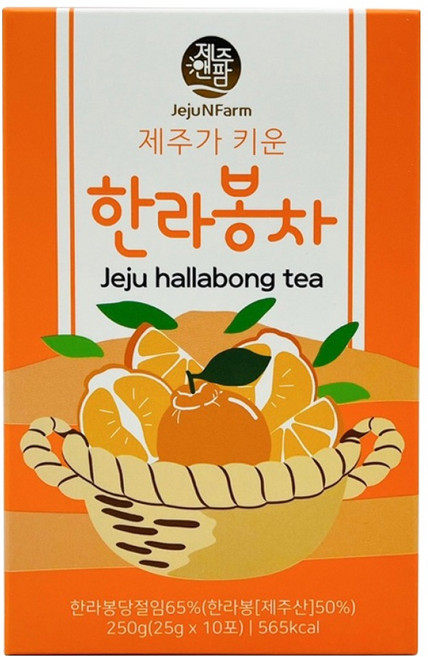 제주앤팜 한라봉차 스틱, 25g, 1개, 10개입