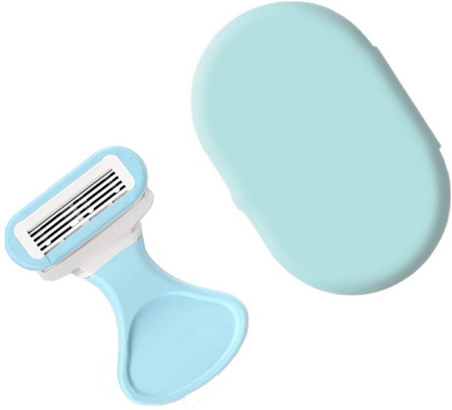 쏙쏙채움 여성용 면도기 세트 블루 8.3 x 5.2 cm, 1개