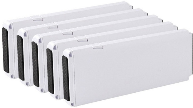 플랜와이 더블스프링 프리미엄 길이조절 서랍 칸막이 강력고정, 화이트, 5개