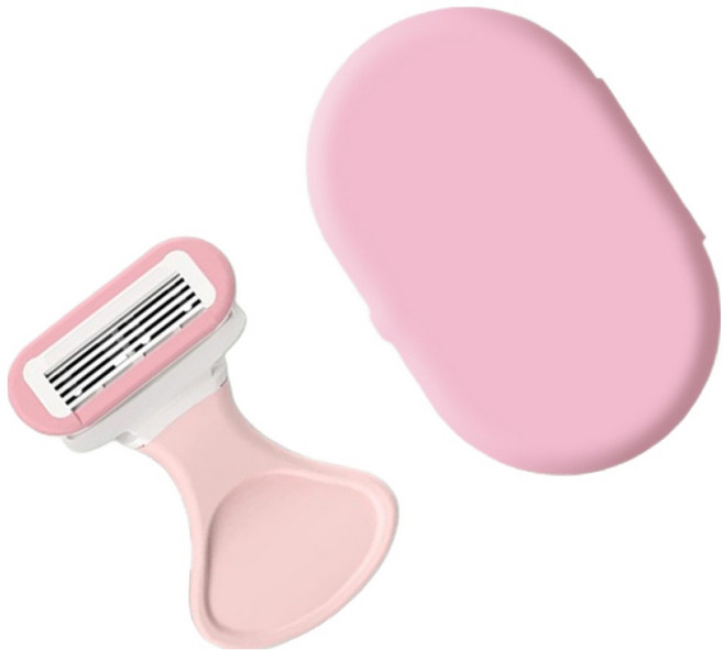 쏙쏙채움 여성용 면도기 세트 핑크 8.3 x 5.2 cm, 1개
