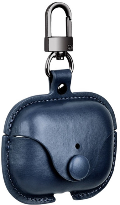 테이아 애플 에어팟 시리즈 심플한 고퀄리티 가죽케이스 에어팟 2세대, 블루, 1개