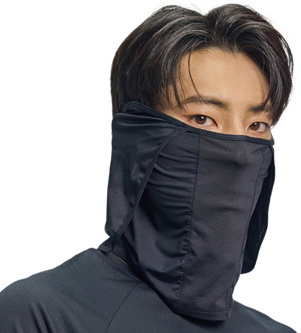 가드맨 와이즈핏 자외선 차단 골프 마스크, 1개, 블랙