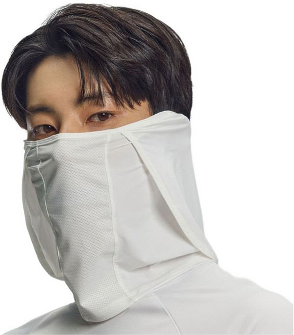 가드맨 와이즈핏 자외선 차단 골프 마스크, 1개, 화이트