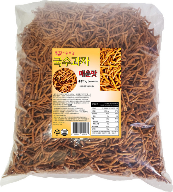 스위트영 국수과자 매운맛, 2kg, 1개