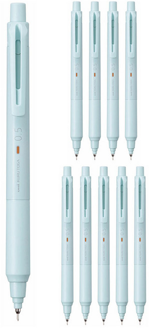 Uni 三菱鉛筆 KURU TOGA KS自動鉛筆 冰藍色 M5-KS, 10個, 0.5mm
