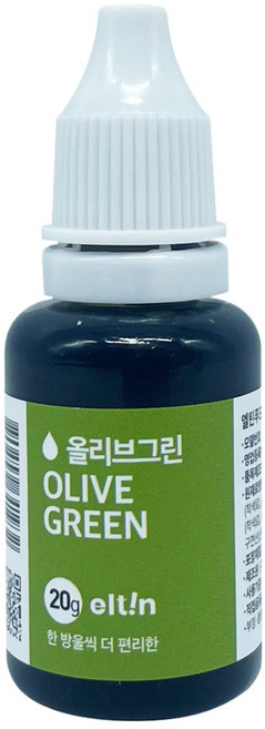 엘틴푸드칼라 진한 올리브그린, 20g, 1개