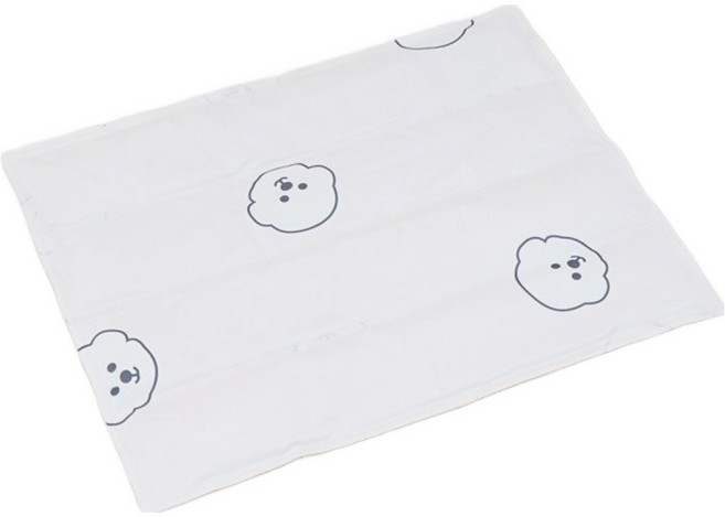 레드퍼피 반려동물 아이스 스노우 쿨매트, 크림, 1개