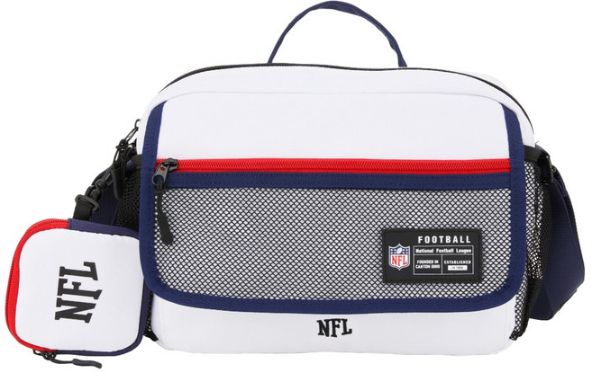 NFL 側背包/郵差包 附零錢包 2425170100, 白色