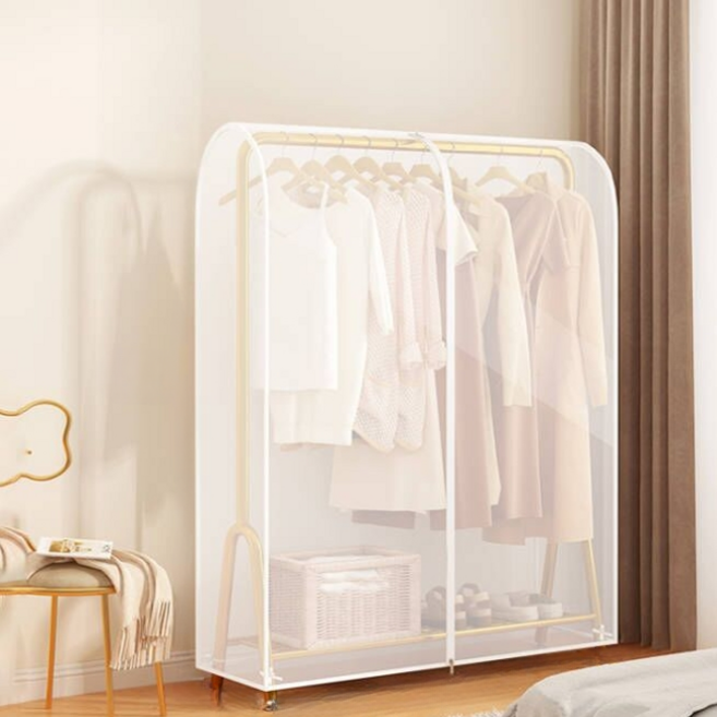 로비니샵 홈클리닝 예쁜 행거 덮개 커버 반투명, 1개, 1개입