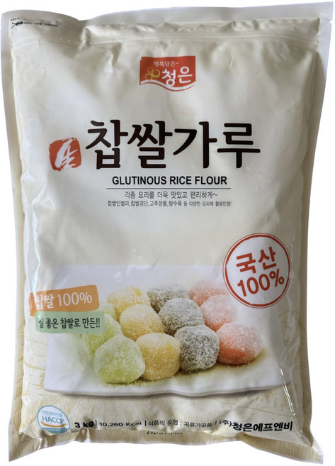 청은에프엔비 찹쌀가루, 3kg, 1개