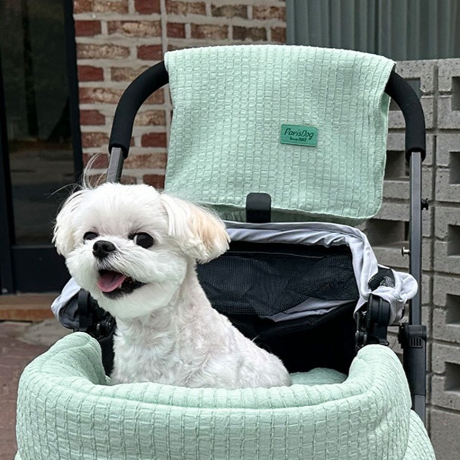 패리스독 반려동물 와이드 유모차 시리즈 블랑켓, 민트, 1개
