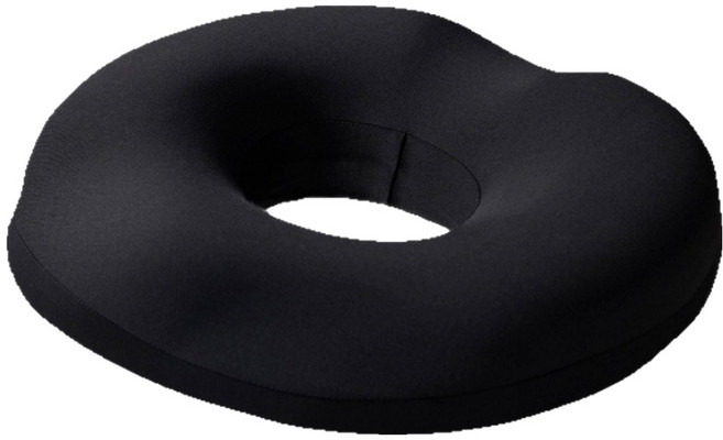 담다원 메모리폼 도넛 방석, 블랙, 1개