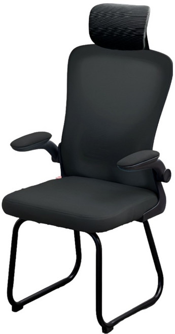 요모 반듯 컴퓨터 팔걸이 고정형 사무용 학생 의자 Y-50H, 블랙