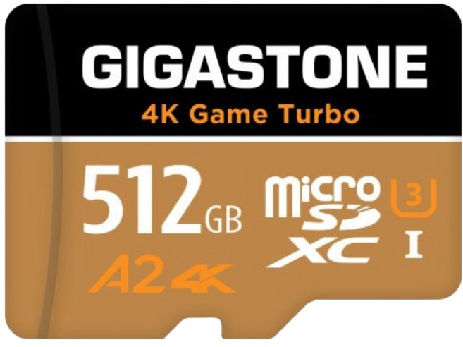 GIGASTONE 立達 MicroSDXC U3 A2 4K 記憶卡, 512GB, 1個