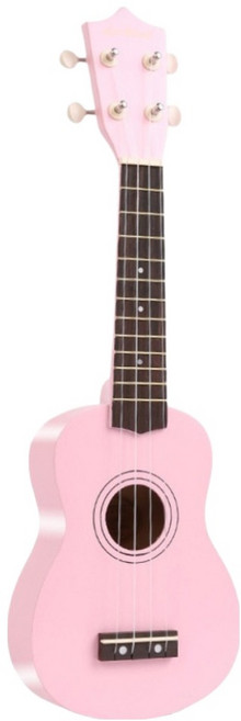 켈본 초보자용 연습용 스퀘어 클래식 우쿨렐레 핑크, 1개, 소프라노