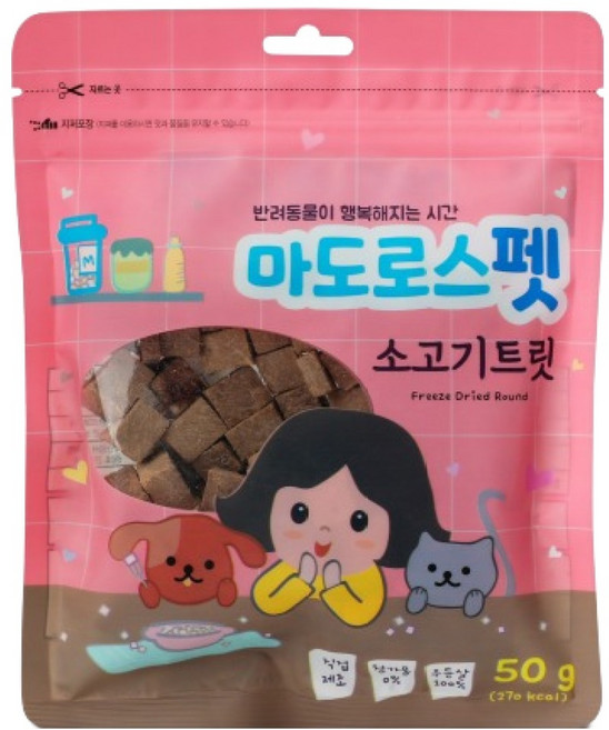 마도로스펫 반려동물 트릿, 소고기, 50g, 1개