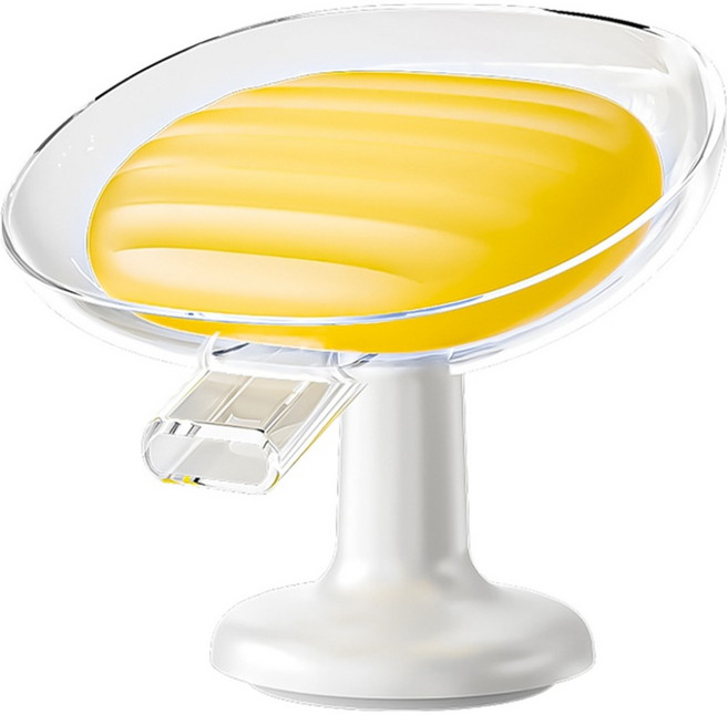 TAILI 太力 立式肥皂盤瀝水架 146g, 透明色, 1個