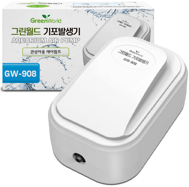 그린월드 에어펌프 1구 기포발생기 GW-908, 1개