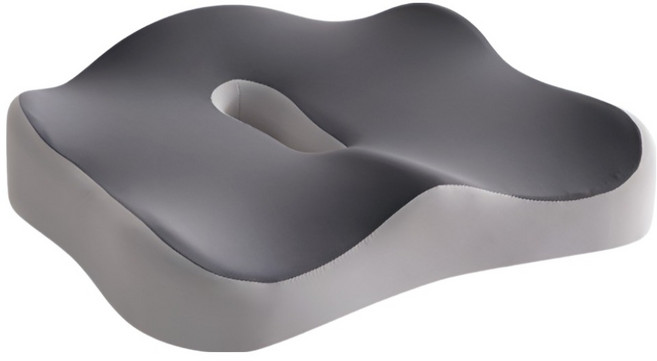 담다원 메모리폼 사각 도넛 방석, 그레이