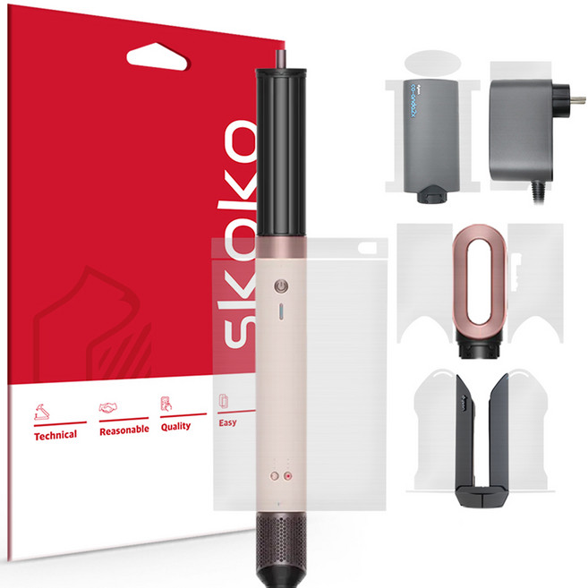 스코코 다이슨 에어랩 코안다 2x 무광 외부 전신보호필름 5종 세트, DAU00210002, 혼합색상