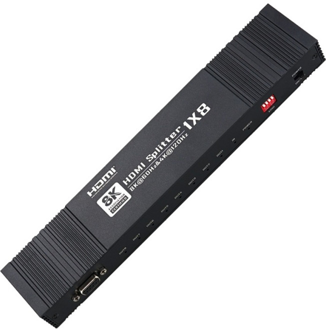 컴스 2.1 1-8 8K-60Hz 4K-120Hz EDID RS232 HDMI 분배기 OU143, 1개