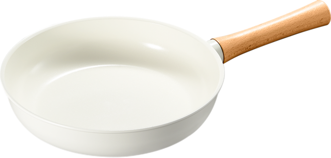 ANDY MAY2 日式櫸木柄陶瓷不沾鍋/煎鍋, 1個, 24cm