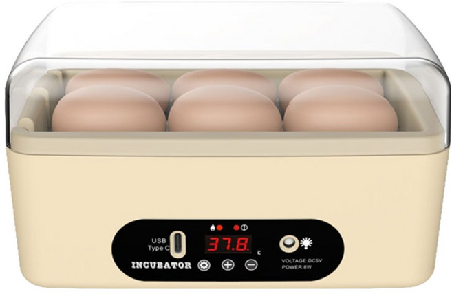 딩동펫 가정용 인큐베이터 자동 병아리 부화기, 혼합색상, 1개