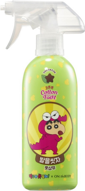 온더바디 코튼 발을 씻자 풋샴푸 민트초코향, 1개입, 1개, 385ml