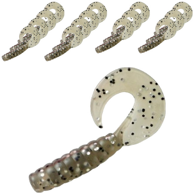 버클리 파워베이트 파워 K 그럽 4cm 15p, 스모크 실버, 1개, 18g