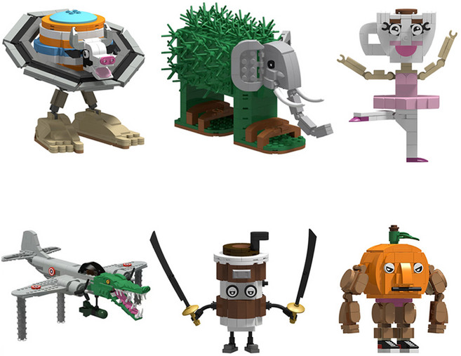 아트조이 이탈리안 브레인롯 미니블럭 6종 세트, B타입, 1세트