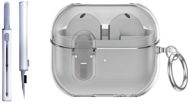 THEIA 清潔組 + Galaxy Buds3 / Buds3 Pro 保護殼套組, 1套, 單一商品, 黑色