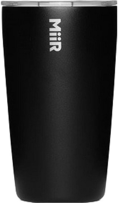 MiiR 베큠 인슐레이티드 슬라이드 뚜껑 텀블러, 블랙, 355ml, 1개
