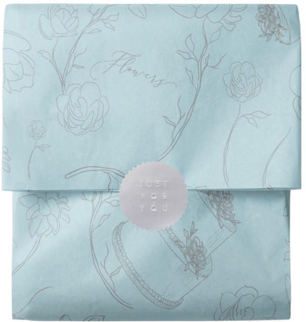 인디케이 종이 포장지 완충 노루지 20p + 메탈 스티커 20p 세트, 케잌플라워, 1세트