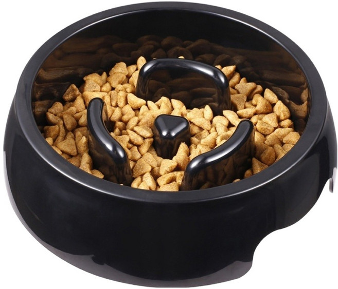 올리웰 강아지 고양이 급체방지 밥그릇 슬로우식기 원형S, 1개