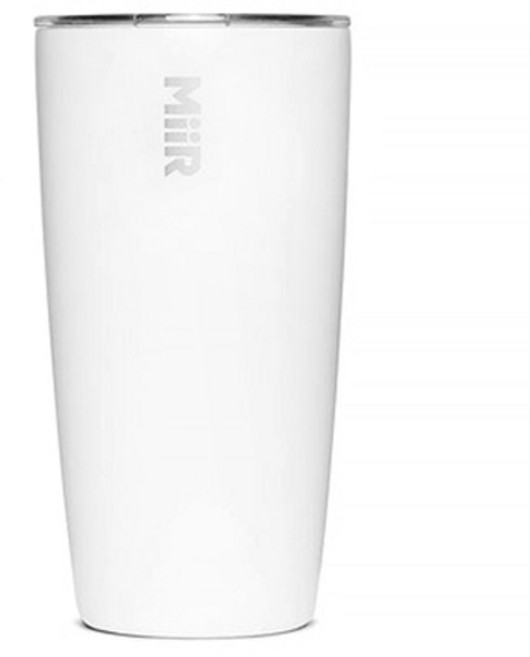 MiiR 베큠 인슐레이티드 슬라이드 뚜껑 텀블러, 화이트, 473ml, 1개