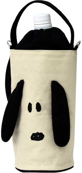 릴팡 스누피 빅페이스 크림 보냉 물병 주머니, 혼합색상, 1개
