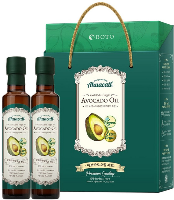 보뚜 아보카도 오일 2개입 선물세트, 500ml, 1세트