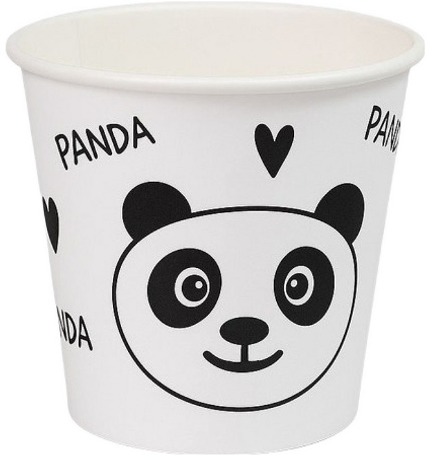 이로울생활 러블리 판다 종이컵 180ml, 1개, 300개입
