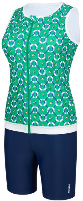 레노마 여성용 액티브 3부 아쿠아 수영복 상하의 세트 RN-LS2F571