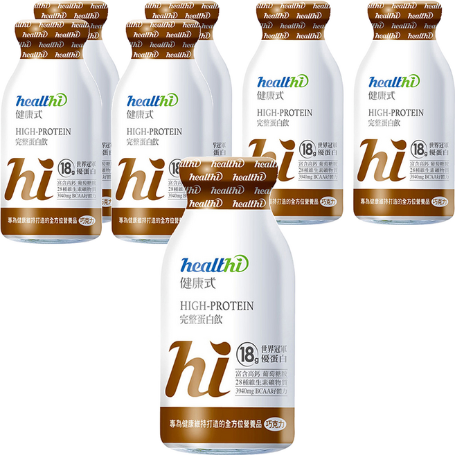 healthi 健康式 完整蛋白飲 每日健康7件組禮盒 巧克力, 1.4L, 1盒