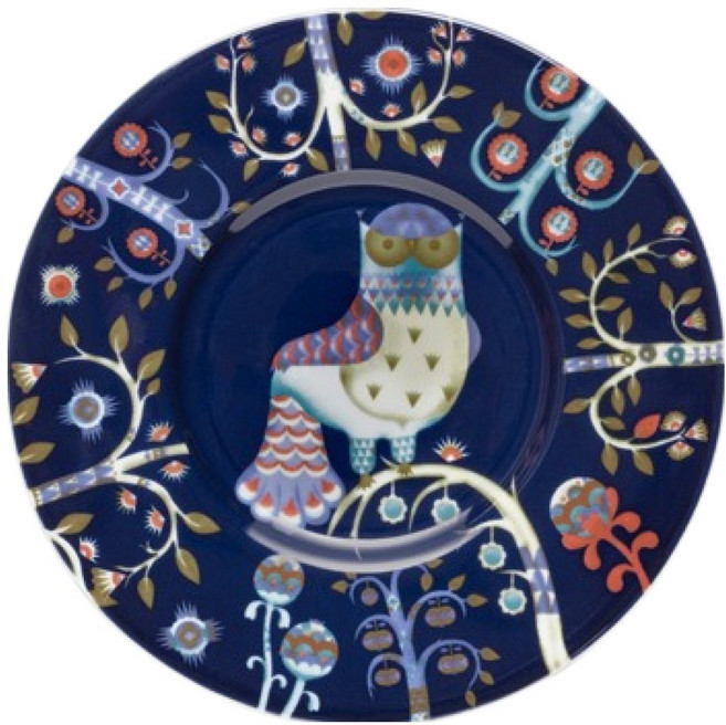 IITTALA 陶瓷 Taika 茶碟, 藍色, 1個