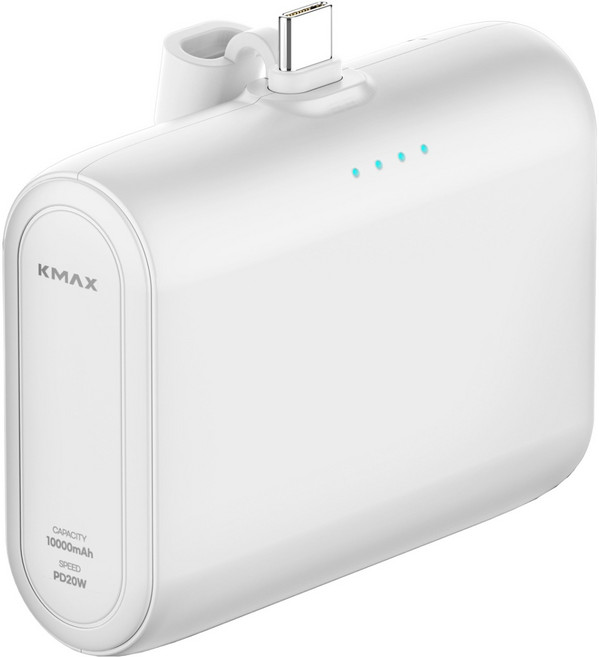 케이맥스 도킹 PD 20W 보조배터리 10000mAh C타입, 화이트