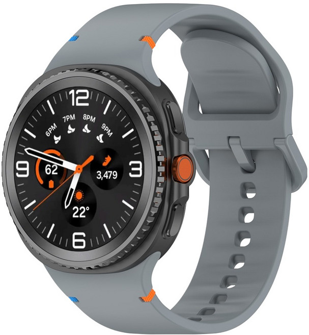 누아트 갤럭시워치 호환 실리콘 스포츠 스트랩 밴드, 스페이스 그레이, 1개