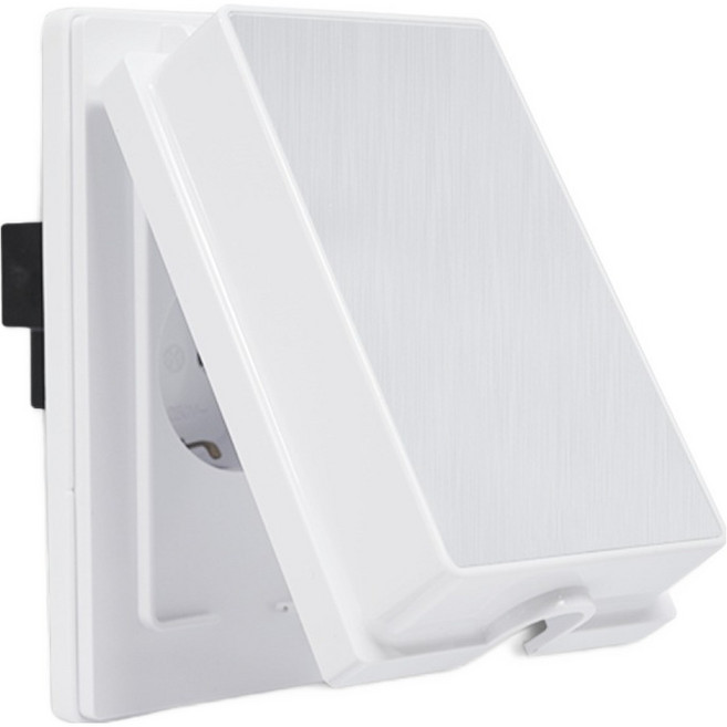 챠밍 1구 매입 방우 콘센트 화이트, 1개