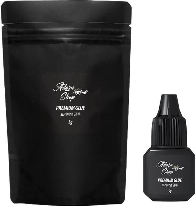 아던샵 프리미엄 속눈썹 연장 글루, 블랙/무향, 1개